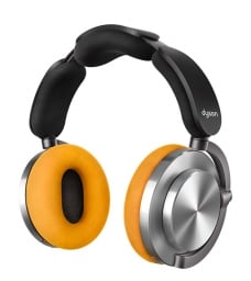 yellow and aluminum dyson ontrac headphones