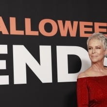 Jamie Lee Curtis at the world premiere of "Halloween Ends"