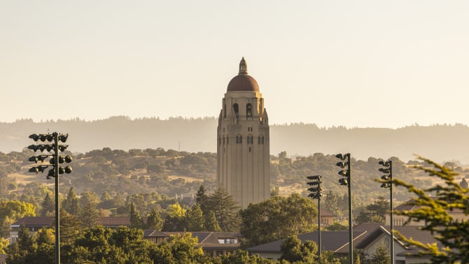 A general view of the Hoover Tower