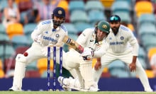 Alex Carey of Australia bats during day two