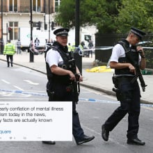 People are talking about mental illness and terrorism after London knife attack