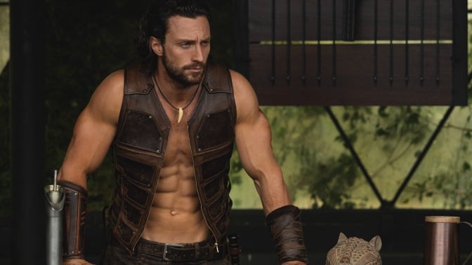 Aaron Taylor-Johnson stars as Kraven the Hunter in "Kraven the Hutner."