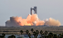 The SpaceX Starship lifts off from Starbase near Boca Chica, Texas, on November 19, 2024, for the Starship Flight 6 test. 