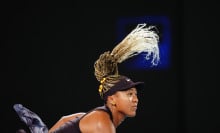 Naomi Osaka of Japan in action