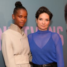 Letitia Wright and Agnieszka Smoczynska at a special screening of "The Silent Twins" in New York City.