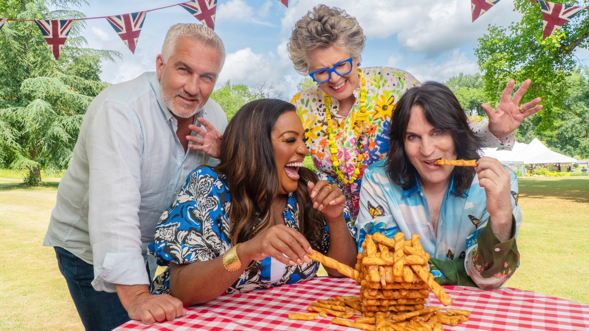 Alison Hammond, Noel Fielding, Paul Hollywood and Prue Leith