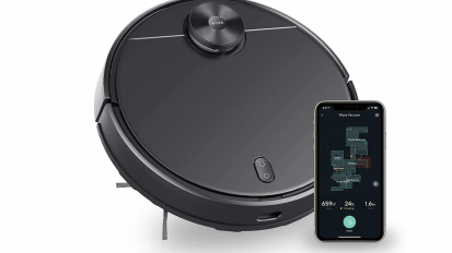 robot vacuum and smart phone