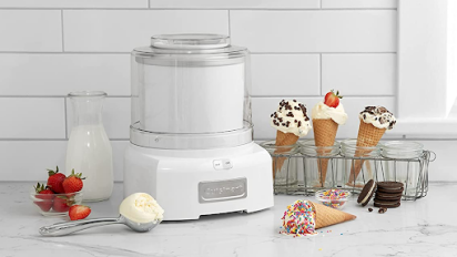 cuisinart ice cream maker on counter