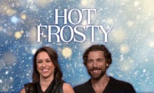 Hot Frosty actors Lacey Chabert and Dustin Milligan