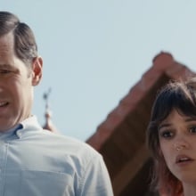 Paul Rudd and Jenna Ortega in "Death of a Unicorn."