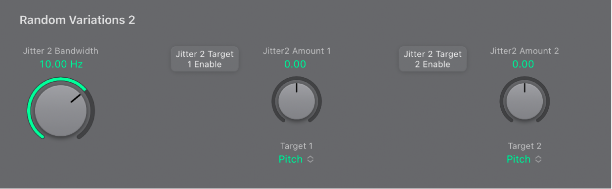 Figure. Random Variations parameters.