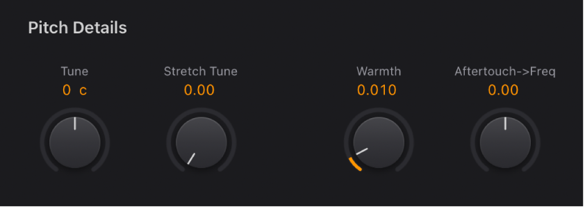 Abbildung. Vintage Clav Global-Parameter