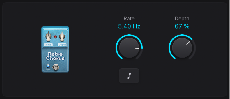 Figure. Retro Chorus stompbox window.