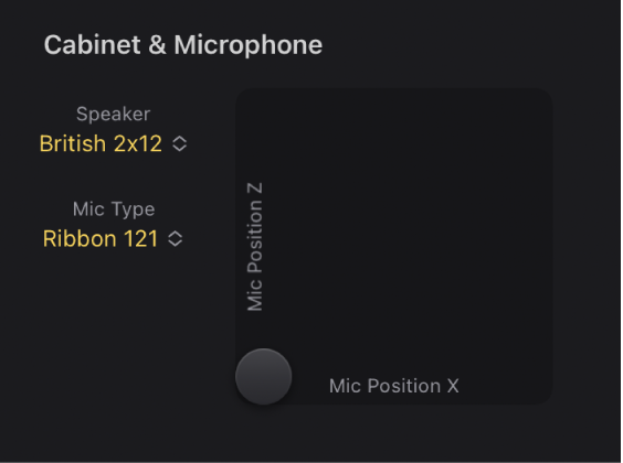 Figure. Paramètres du microphone.