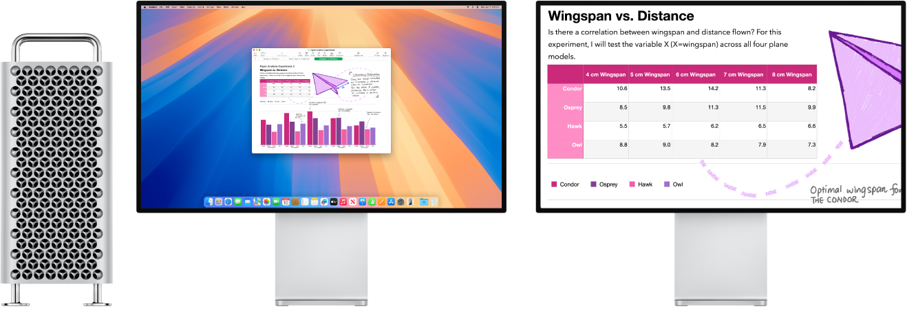 Zoom Display active on the right display, with the screen size fixed on the left display.