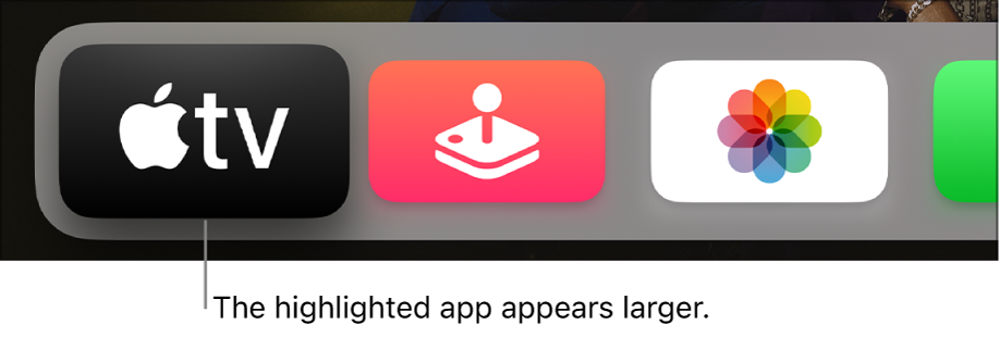 Highlighted app on Home Screen