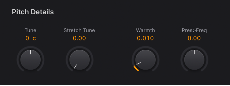 Figure. Vintage Clav Global parameters.