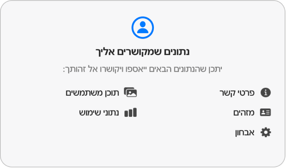 מקטע מתוך הדף הראשי של ה‑Mac App Store, המציג את מדיניות הפרטיות של מפתח היישום הנבחר.