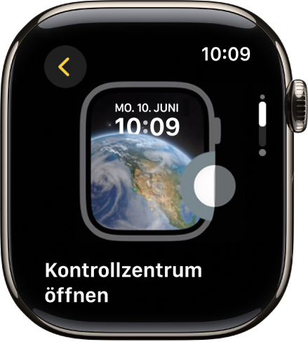 Ein Tipp zum Öffnen des Kontrollzentrums.