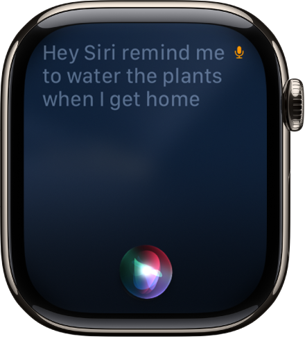 The Siri screen showing a request to set a reminder.