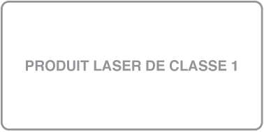 Le symbole de produit laser de classe 1