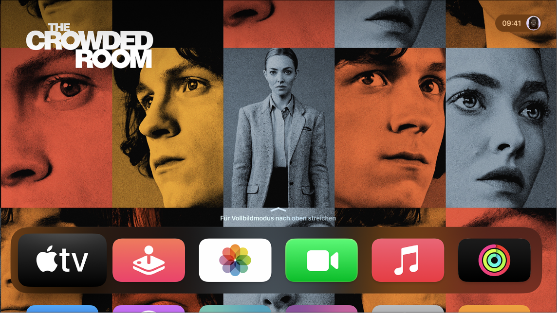 Der Home-Bildschirm des Apple TV