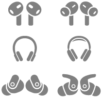 Headphones icons