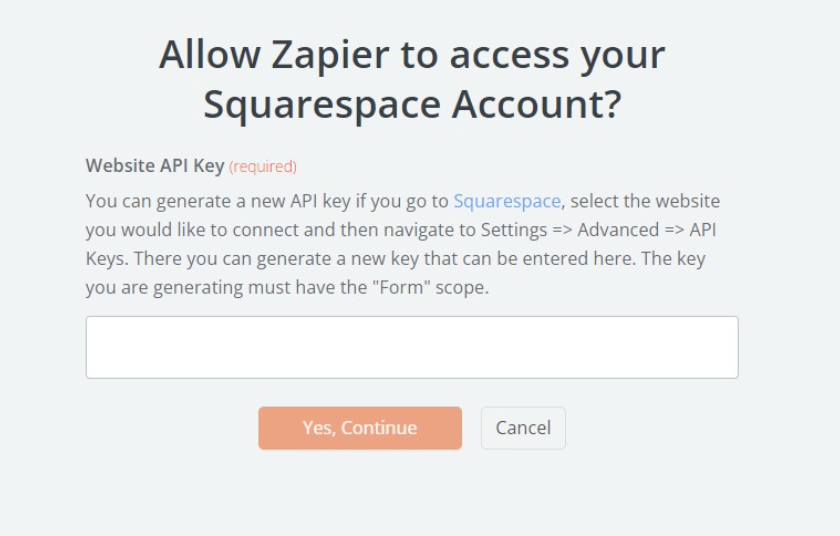 Consent Solution per Squarespace