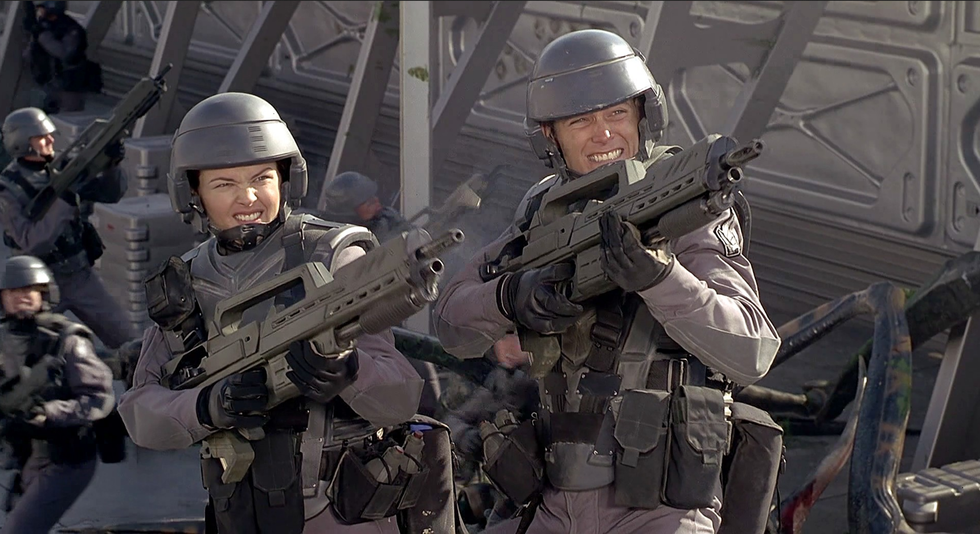 Starship Troopers directed by Paul Verhoeven