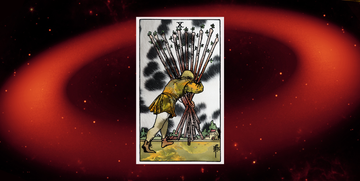 ten of wands tarot card