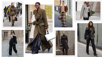 fashionable individuals in diverse outerwear and accessories