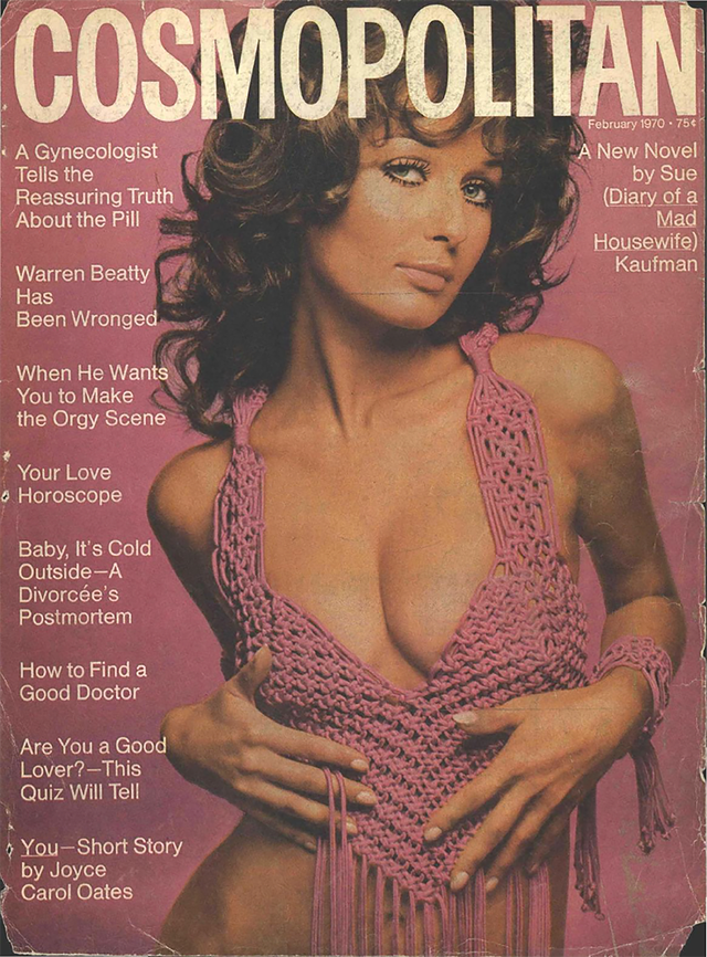 a magazine cover with a woman on it