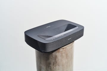 a black and silver speaker