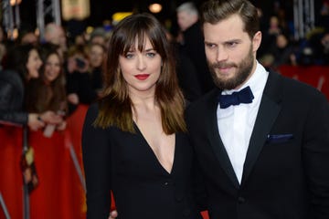 dakota johnson and jamie dornan at 'fifty shades of grey' premiere