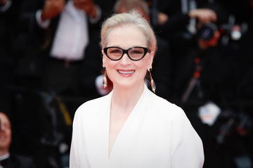 meryl streep smiles in white dress at the cannes film festival