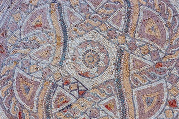 ancient roman mosaic full frame