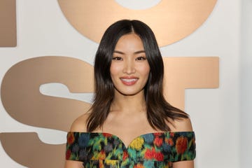 anna sawai wearing a flower patterned dress and smiling for a photo