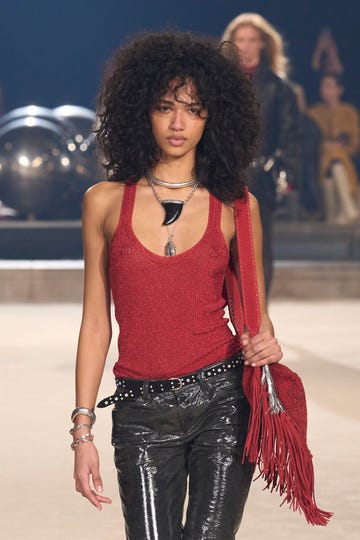 model op de catwalk van isabel marant