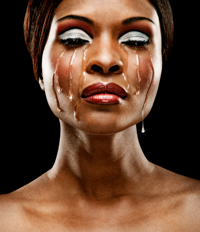 woman crying