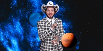 post malone surrounded by planets