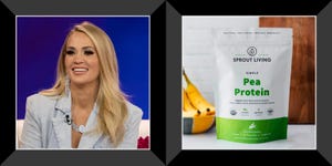 carrie underwood, bag of sprout living pea protein