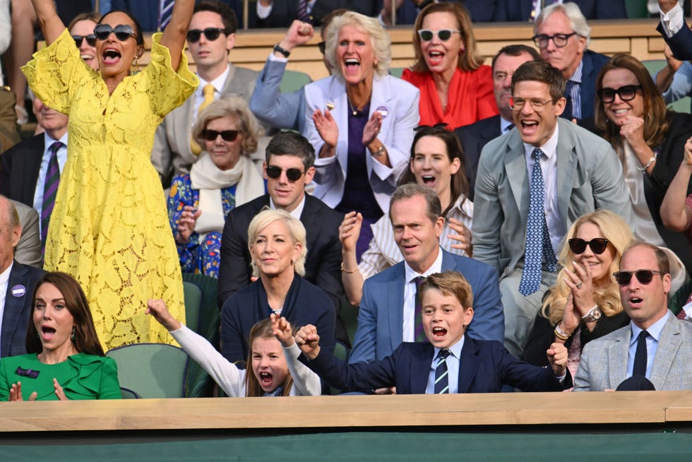 the prince and princess of wales attend wimbledon 2023 day 14