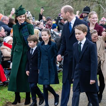 the british royal family attend the christmas morning service