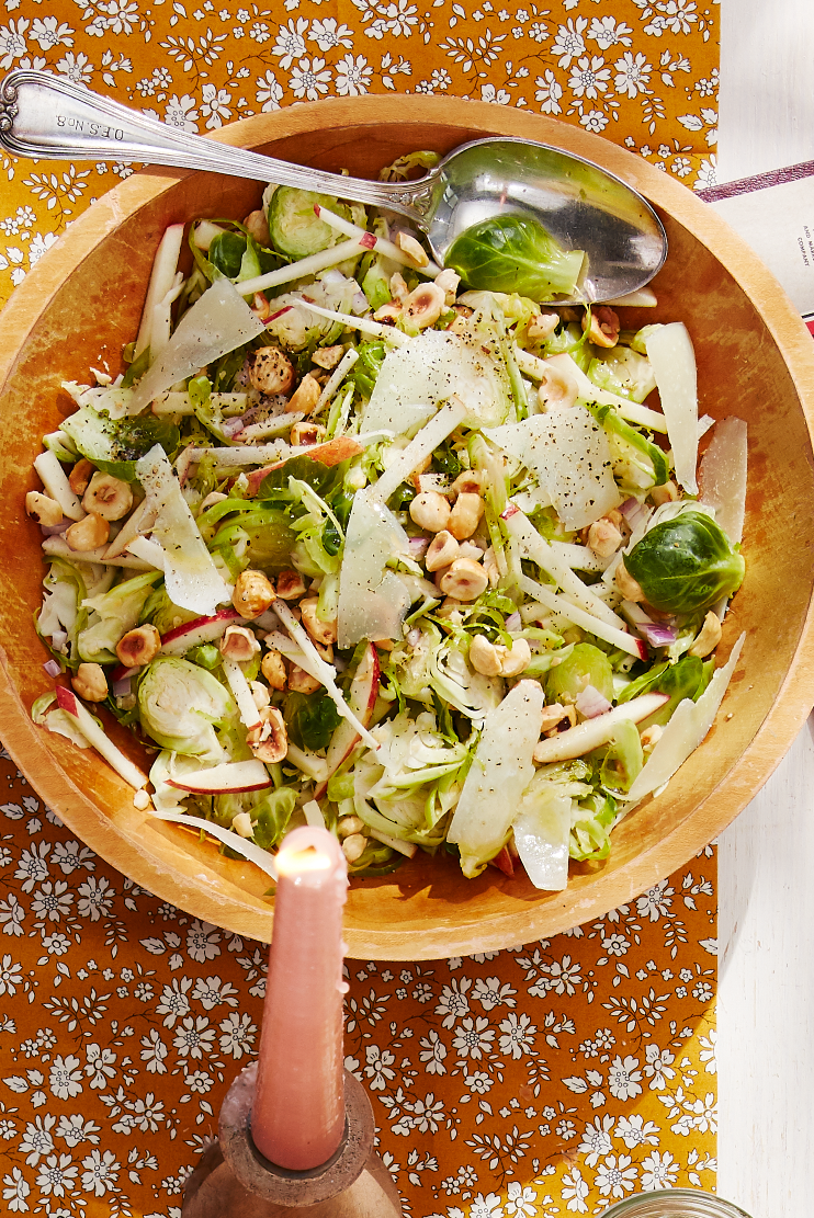 shaved brussels sprouts salad