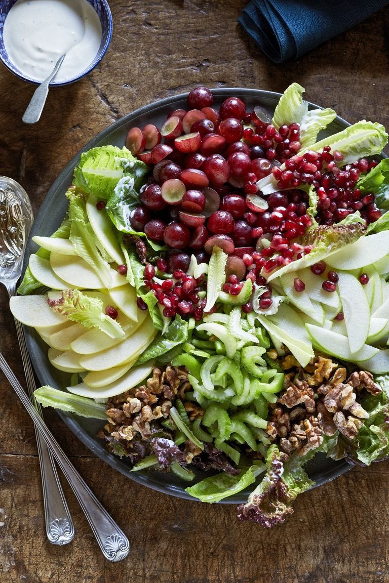 christmas side dishes waldorf salad