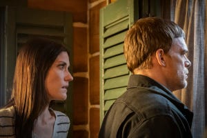 l r jennifer carpenter as deb and michael c hall as dexter in dexter new blood, “cold snap”  photo credit seacia pavaoshowtime