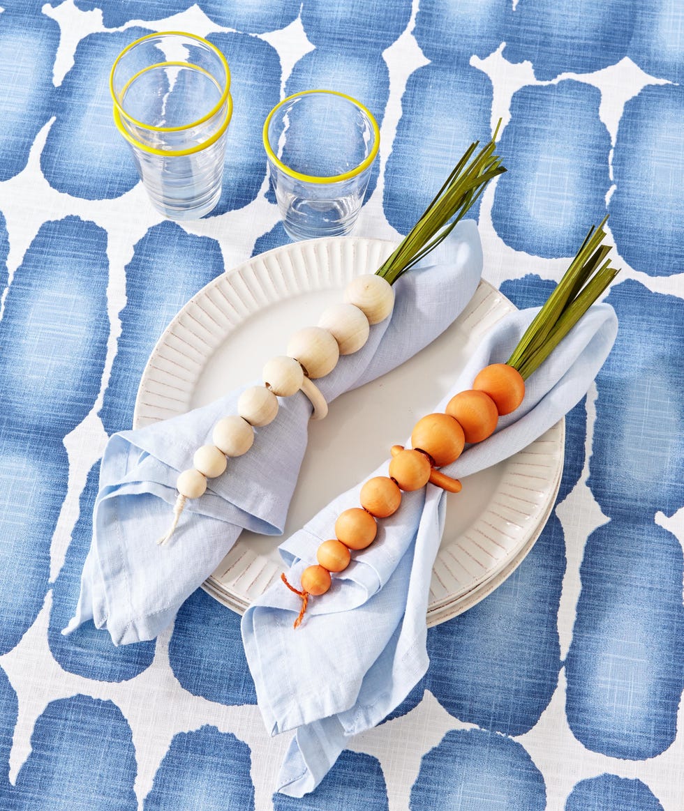 carrot and parsnip napkin rings