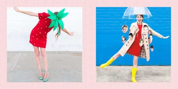 easy last minute diy halloween costume ideas  strawberry and raining men