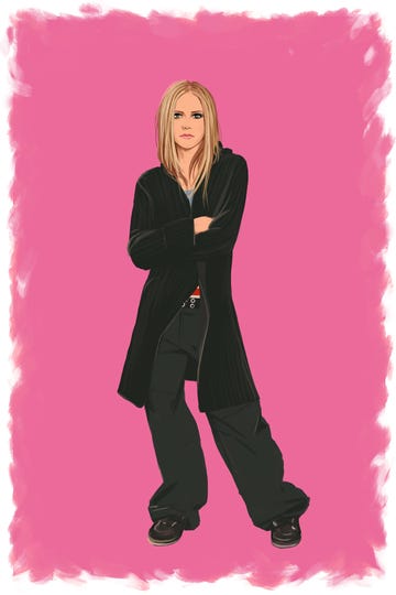 illustration of avril lavigne’s cover "let go"