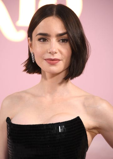 los angeles, california august 14 lily collins arrives at the premiere of netflixs emily in paris season 4 part 1 at the egyptian theatre hollywood on august 14, 2024 in los angeles, california photo by steve granitzfilmmagic